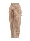 Capa de banho ZAFUL Split Thigh Crochet Beach Khaki XL Capa de banho ZAFUL Split Thigh Crochet Beach Khaki XL