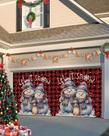 Capa de banner de porta de garagem Cantando no Natal 183x396cm