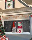 Capa de banner de porta de garagem Cantando no Natal 183x396cm