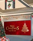 Capa de banner de porta de garagem Cantando no Natal 2,1 x 4,9 m