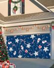 Capa de banner de porta de garagem Singingin Christmas Snowman 183x396cm