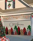 Capa de banner de porta de garagem Singingin Merry Christmas 183x396cm