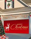 Capa de banner de porta de garagem Singingin Merry Christmas 183x396cm