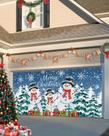 Capa de banner de porta de garagem Singingin Merry Christmas 183x396cm