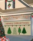 Capa de banner de porta de garagem Singingin Merry Christmas 213x244cm