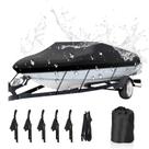 Capa de barco NEVERLAND Waterproof Heavy Duty 17-19 pés preta