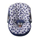 Capa de Bebê Conforto 100% Algodão Triangulo Marinho