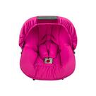 Capa de Bebê Conforto com Capota Tiquinho Pink - Acolchoada e Protetor de Cinto