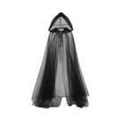 Capa De Bruxa Negra Para Cosplay De Noiva, Fantasia De Vampiro Para Halloween, Acessórios Para Festa
