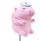 Capa de cabeça para taco de golfe Double Bread Capybara Plush Pink
