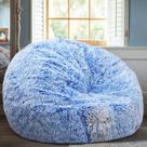 Capa de cadeira Bean Bag de armazenamento de animais de pelúcia Kisoy Blue