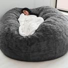 Capa de cadeira Bean Bag NSMYOOK Fur Big Round Soft Fluffy