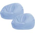 Capa de cadeira Bean Bag Sliner para armazenamento de animais de pelúcia azul Capa de cadeira Bean Bag Sliner para armazenamento de animais de pelúcia azul