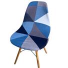 Capa de Cadeira Charles Eames Eiffel Pé Palito 1 Peça Malha Estampada