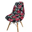 Capa de Cadeira Charles Eames Eiffel Pé Palito 1 Peça Malha Estampada
