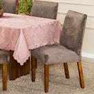 Capa de Cadeira Jantar Avulsa Lisa Splendore Ajustável com Elástico - Tecido Veludo Suede Decoração Luxo Para Cozinha Moderna Sofisticada