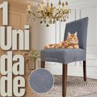 Capa de Cadeira Linha Gold Anti Gato Indiana - Cinza