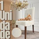 Capa de Cadeira Linha Gold Anti Gato Indiana - Creme