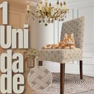 Capa de Cadeira Linha Gold Anti Gato Portuguesa - Greige