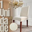 Capa de Cadeira Linha Gold Francesa - Creme