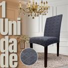 Capa de Cadeira Linha Gold Grega - Cinza
