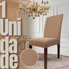 Capa de Cadeira Linha Gold Holandesa - Marrom/Caramelo