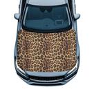 Capa de capô de carro Howilath Leopard Print à prova d'água universal