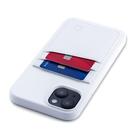 Capa de cartão Dockem M2L para iPhone 14 Plus com carteira branca