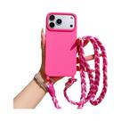 Capa De Celular Artesanal Com Cordão Para iPhone 17 pro Max 16, Capa Protetora Transversal Com Alça