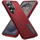 Capa de celular BahaHoues para Samsung Galaxy S26 Ultra (6,9") vermelha/preta Capa de celular BahaHoues para Samsung Galaxy S26 Ultra (6,9") vermelha/preta