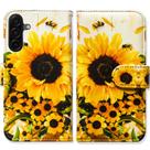 Capa de celular Bcov Sunflower Bee Wallet para Samsung Galaxy A17 5G Capa de celular Bcov Sunflower Bee Wallet para Samsung Galaxy A17 5G