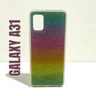 Capa de celular compatível com Galaxy A31 Arco Iris