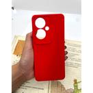 Capa de celular compatível com Oppo Reno 11F 5G Aveludadas Cor:Vermelho Capa de celular compatível com Oppo Reno 11F 5G Aveludadas Cor:Vermelho