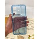 Capa de celular compatível com Realme Note 60 e 60x Space Dupla 2in1 Cor:Azul Capa de celular compatível com Realme Note 60 e 60x Space Dupla 2in1 Cor:Azul