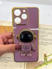 Capa de celular compatível com Realme Note 70 e 70s Astronauta Cor:Roxo Capa de celular compatível com Realme Note 70 e 70s Astronauta Cor:Roxo