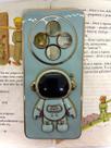 Capa de celular compatível com Redmi 14C e Poco C75 Astronauta