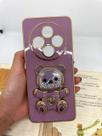Capa de celular compatível com Redmi 14C e Poco C75 Ursinho Bear Cor:Roxo