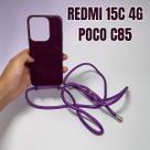 Capa de celular compatível com Redmi 15C 4G e Poco C85 Slender