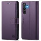 Capa de celular e carteira Samsung Galaxy S25 Plus/S25+ FLIPALM roxa