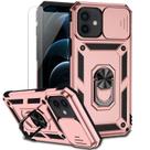 Capa de celular M MAIKEZI iPhone 12/12 Pro 6.1" rosa dourada