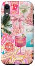 Capa de Celular Summer Coastal Coquette Cocktail para iPhone XR