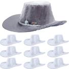 Capa de chapéu Lasnten Cowboy impermeável em PVC XL tamanho 10 unidades Capa de chapéu Lasnten Cowboy impermeável em PVC XL tamanho 10 unidades