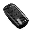 Capa De Chave De Carro Em Fibra De Carbono ABS Para VW Polo Tiguan Passat Golf Jetta Skoda Octavia