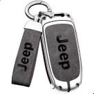 Capa De Chave Jeep Chaveiro Metal Presença Premium P/ Compass Renegade Commander