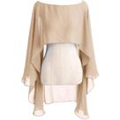 Capa De Chiffon Feminina Para Casamento, Bolero, Jaqueta De Noiva Para Noite, Xale E Acessórios