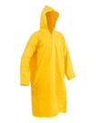 Capa De Chuva Amarela Pvc com Capuz Impermeável Forrado