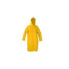 Capa de chuva com capuz amarelo worker