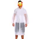 Capa De Chuva Com Capuz Classe 100% Pvc Unissex Impermeável