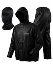 Capa de Chuva Com Capuz PVC Delta Motociclista Motoboy + Balaclava