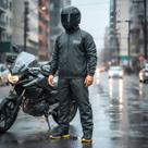 Capa de Chuva Conjunto Delta Pvc Básica Masculina Impermeável Preto